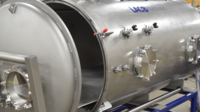 Open Chamber close up on Custom Vacuum System for testing large transportation components