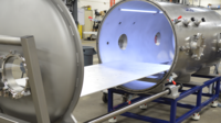 Open chamber on Custom Vacuum System for testing large transportation components