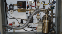 Electronics for bubble immersion leak test system for industrial flow meters