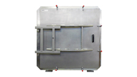 LVC404040-3322-CH Vacuum Chamber Aluminum Door SS Body, front view