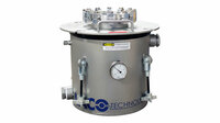 Vertical Cylindrical Vacuum Chamber, closed lid