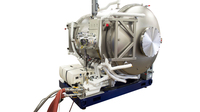 Custom Solution | Horizontal Cylindrical Thermal Vacuum (TVAC) Test System, chamber close-up