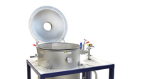 Cart Vacuum Degassing System, chamber close-up, open lid