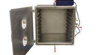 Custom Solution | Cube High Vacuum Chamber, front view no trays