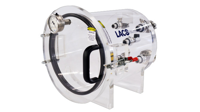 LVC121212-1112-HC Vacuum chamber with hinged door