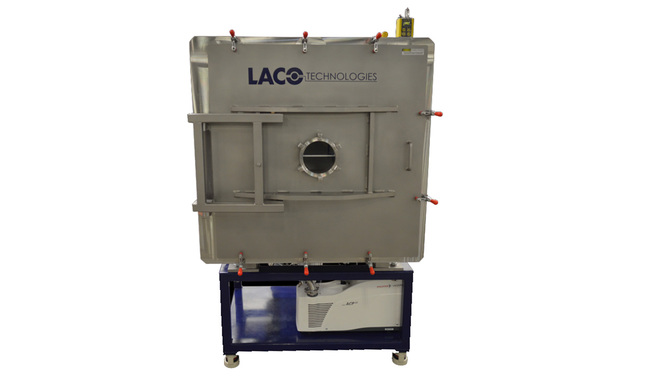 Cube Vacuum Chamber for Semiconductor Manufacturing, front view