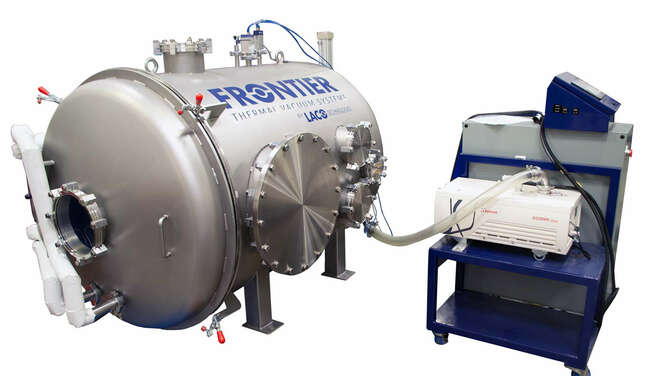 Frontier Thermal Vacuum Chamber and Chiller System, angled view