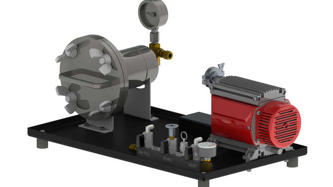 3" x 6" Bombing system on baseplate